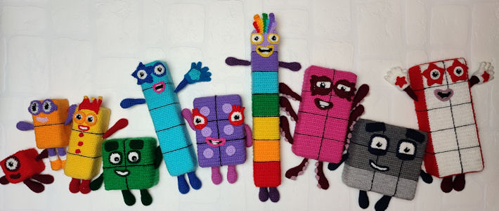 Crochet Numberblocks - DreamWeave Creations Free Patterns and Ideas